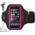iPhone 7/7 Plus Armband, JEMACHE Unterstützt Fingerabdruck ID Touch Running Training Gym Arm Band Schutzhülle für iPhone 6/6S/7, iPhone 6/6S/7 Plus (Rosig, iPhone 7) -