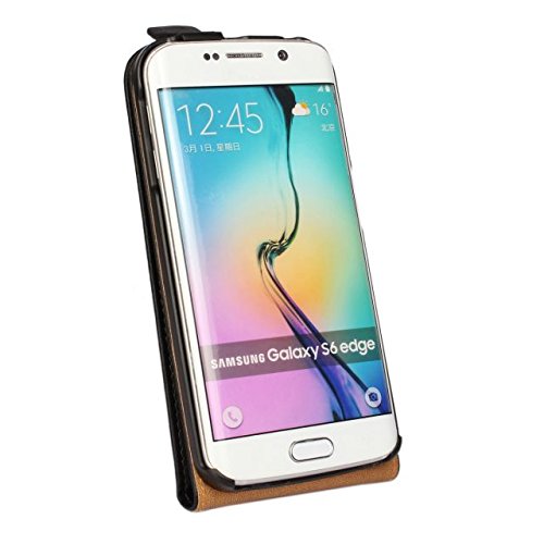Moto G1 Hülle Schwarz Handyhülle Tasche Flip Case für Motorola Moto G (1.Generation) -