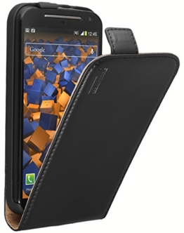 mumbi PREMIUM Leder Flip Case Motorola Moto G 2. Generation Tasche -
