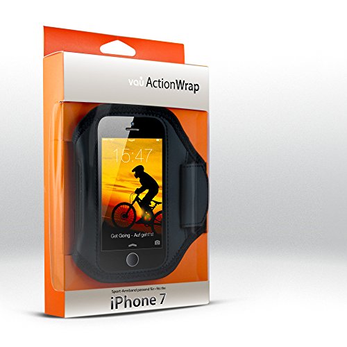 vau ActionWrap Sport-Armband Hülle für Apple iPhone 7 ( Homebutton & Touch-ID kompatibel ) -